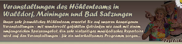 Veranstaltungen in Walldorf Meiningen und Bad Salzungen